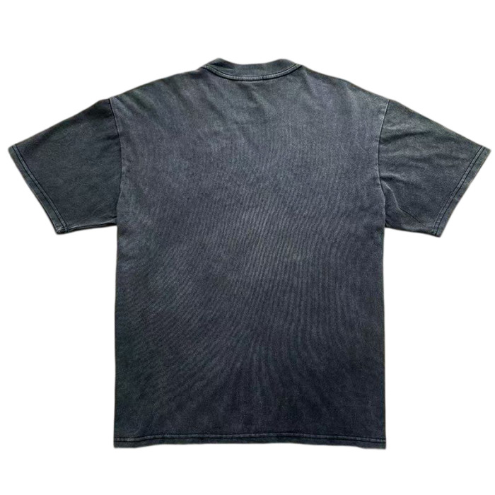 Portrait Print Rhinestone Washed Vintage T-Shirt 2 colors 29019044