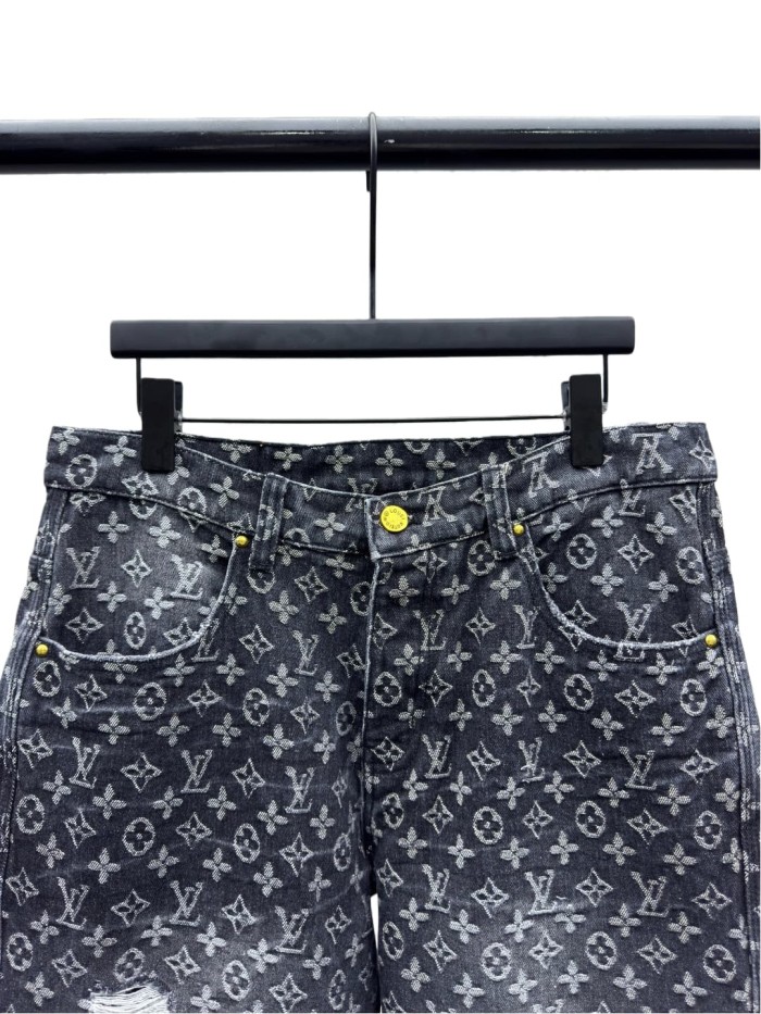 1:1 quality version Limited Edition Embroidered Little Red Man Denim Jeans 28685201