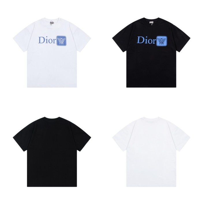 [buy more save more]Bee Letter Print Short Sleeve Tee 2 colors