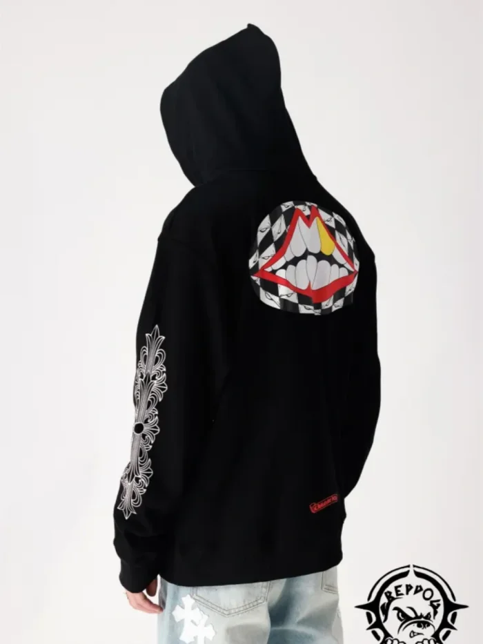 Big mouth printed hoodie
