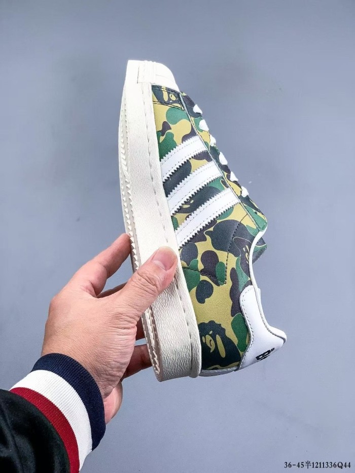 Adid@s Originals x B@PE Superstar 80s Green Camo Sneakers 28961234