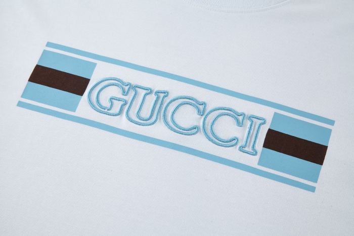 1:1 quality version 28329901 Letter Embroidery tee 2 colors