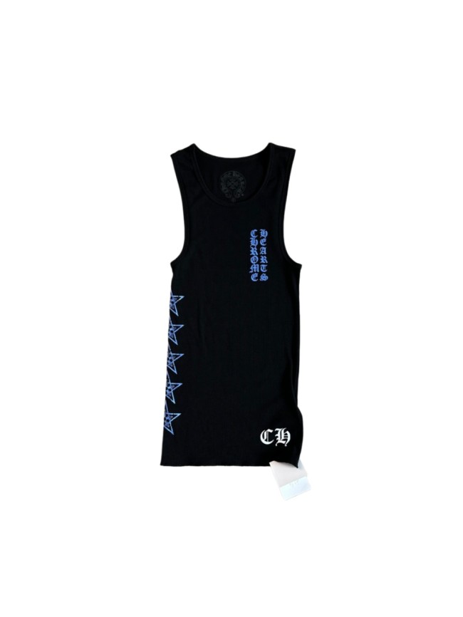 1:1 quality version Sanskrit Pentagram Blue Printed Knitted Tank Dress for girls 29033520
