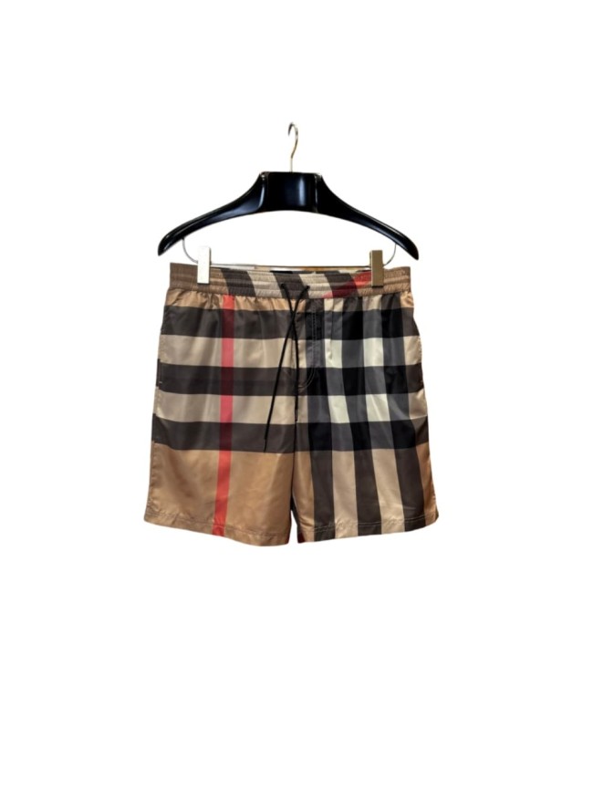 1:1 quality version Classic plaid stretch drawstring casual shorts 28968003