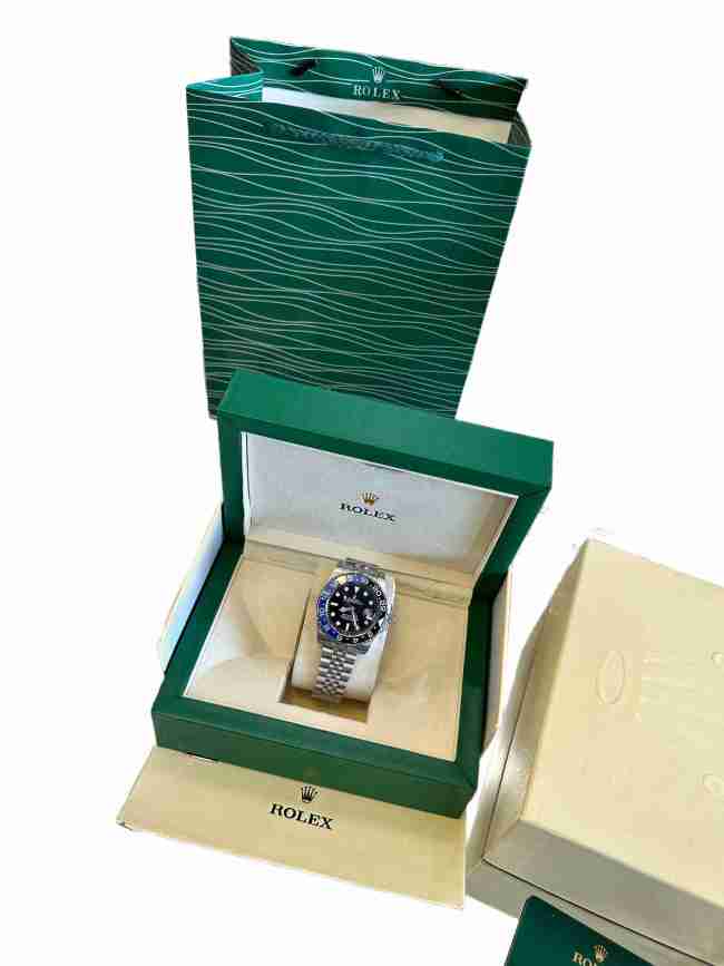 Blue and Black Dual-Tone Ceramic Bezel Watch【Dial diameter:40mm 】28763215