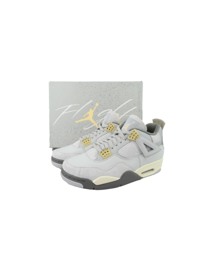 [plus-size shoes]Jordan 4 Retro SE  Craft   Light Smoke Grey Suede Men's Basketball Shoes 29035100