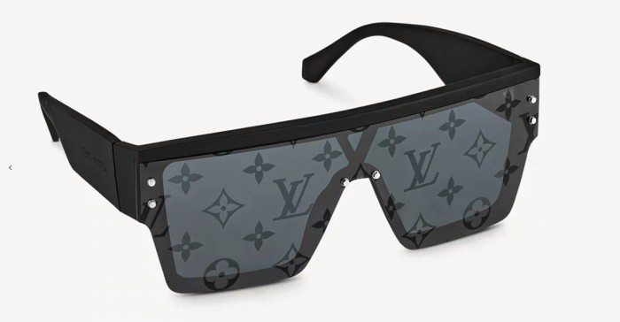 1:1 quality version Full Logo Printed One-piece Large Frame Glasses 5 colors