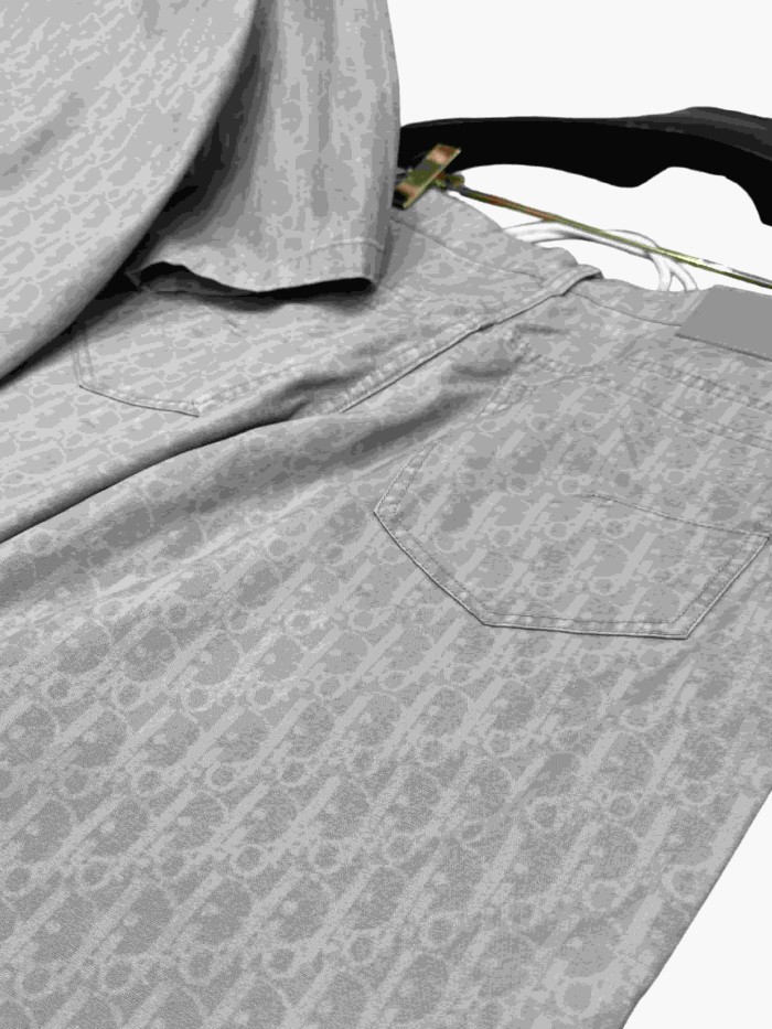1:1 quality version All-Over Print Cotton Lapel shirt & shorts set 28961254
