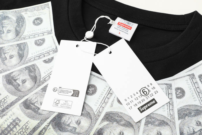 Maison Margiela Co-branded SS26 Dollar Print Tee 2 colors 29045962