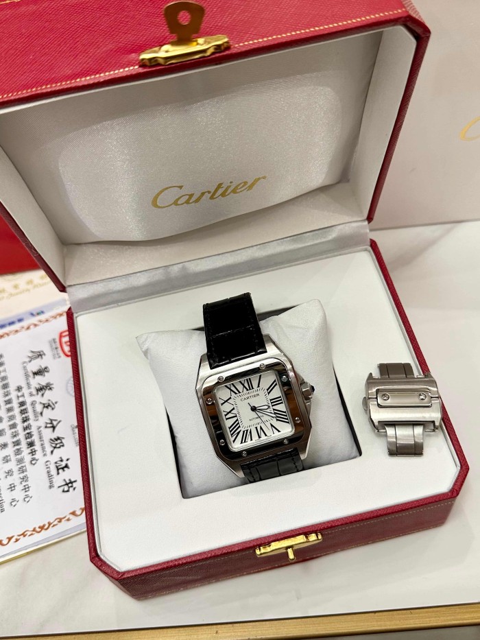 Crystal Glass and Mechanical Movement Santos Watch【Dial diameter：42mm 】28764930