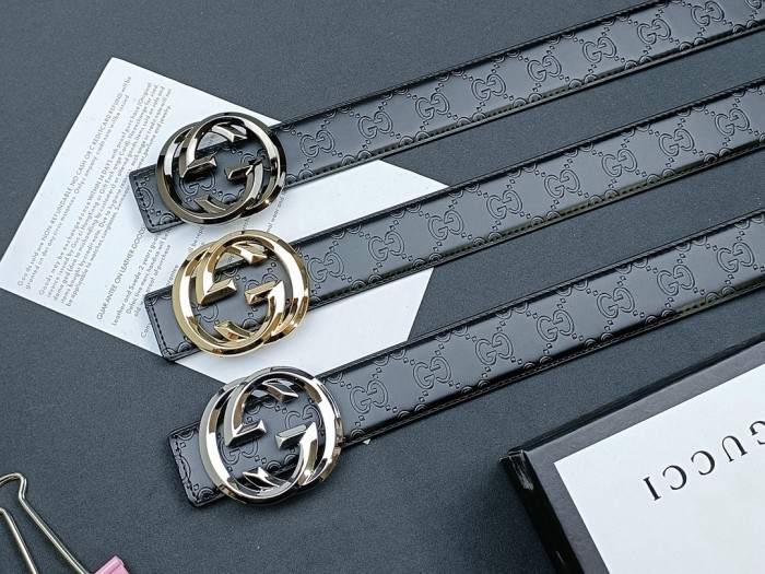 Classic Embossed Glossy Buckle Belt 3 colors 28523802