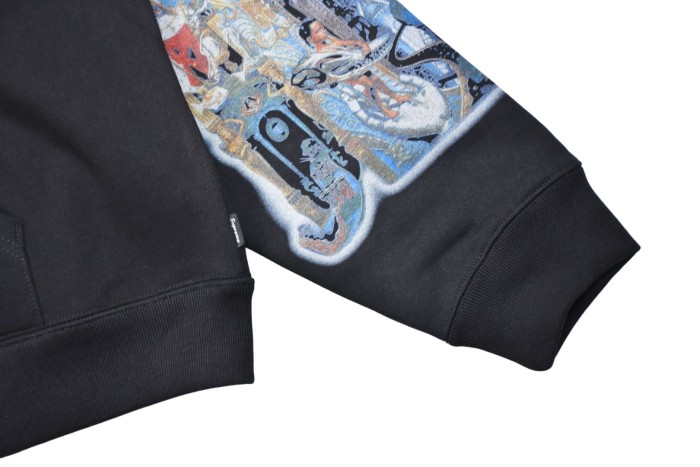 1:1 quality version Supreme x Michael Jackson Dangerous Zip Up Print Hoodie 2 colors 28889970