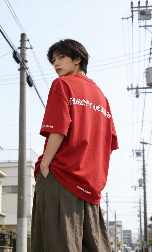 1:1 quality version Letter Print Crew Neck Tee 2 colors 28760610