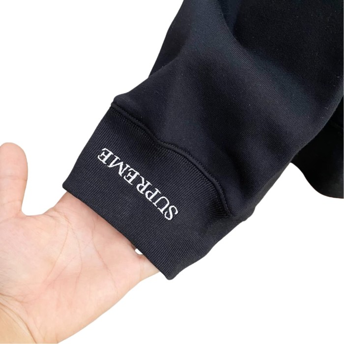 1:1 quality version Embroidered Logo Cuff Zipper Hoodie 3 colors 28746700