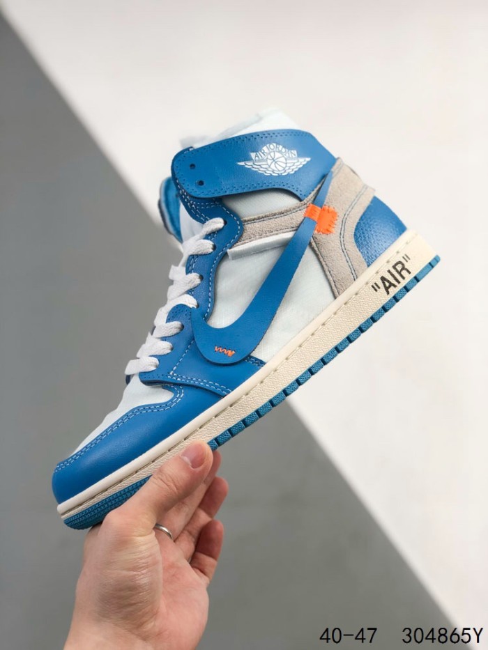 1:1 quality version Generation 1 OW co-branded high-top basketball shoes 3 colors