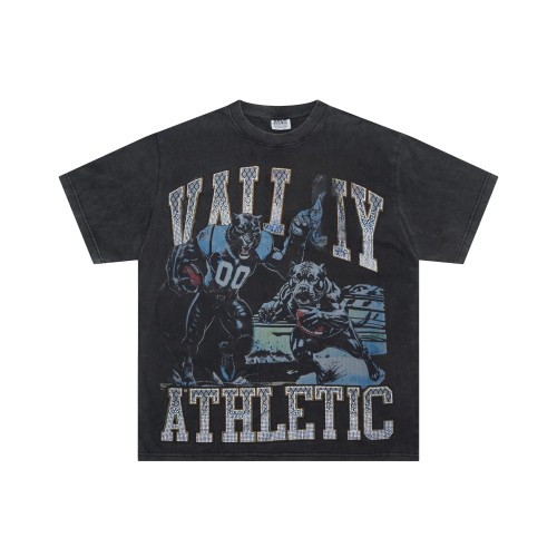 Vale Forever Athletic Burned diamond Printed Washed Version Tee