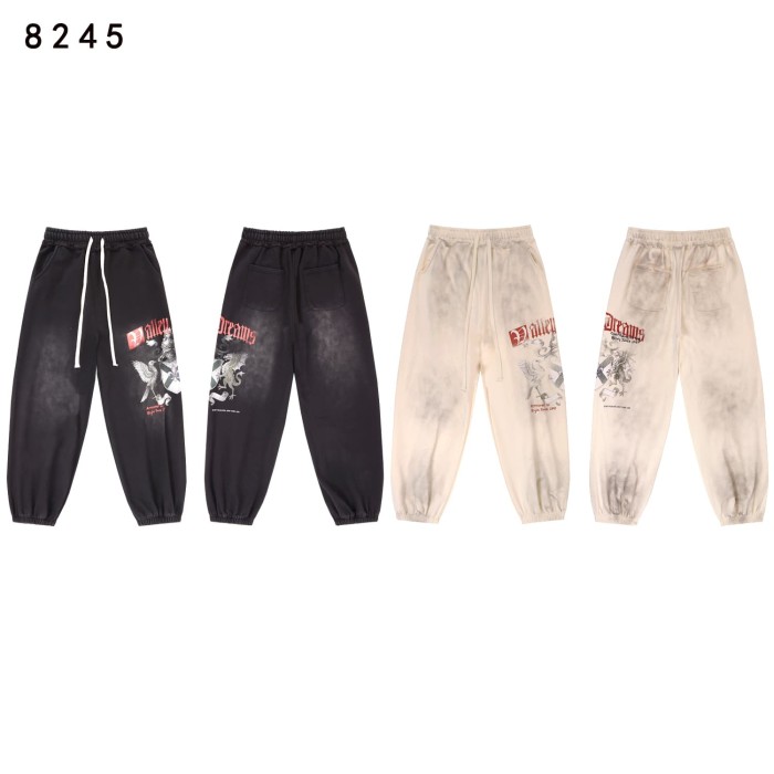Eagle Evil Dragon God Print Washed Version Hoodie & Pants Set 2 colors 28705416