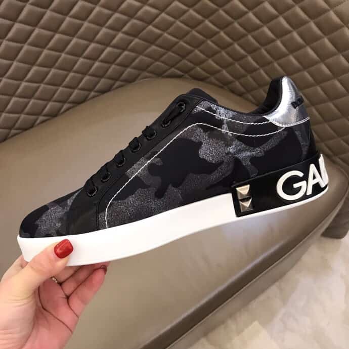 DOLCE    G@BB@N@ PRINTED LOW-TOP TRAINERS   DG10
