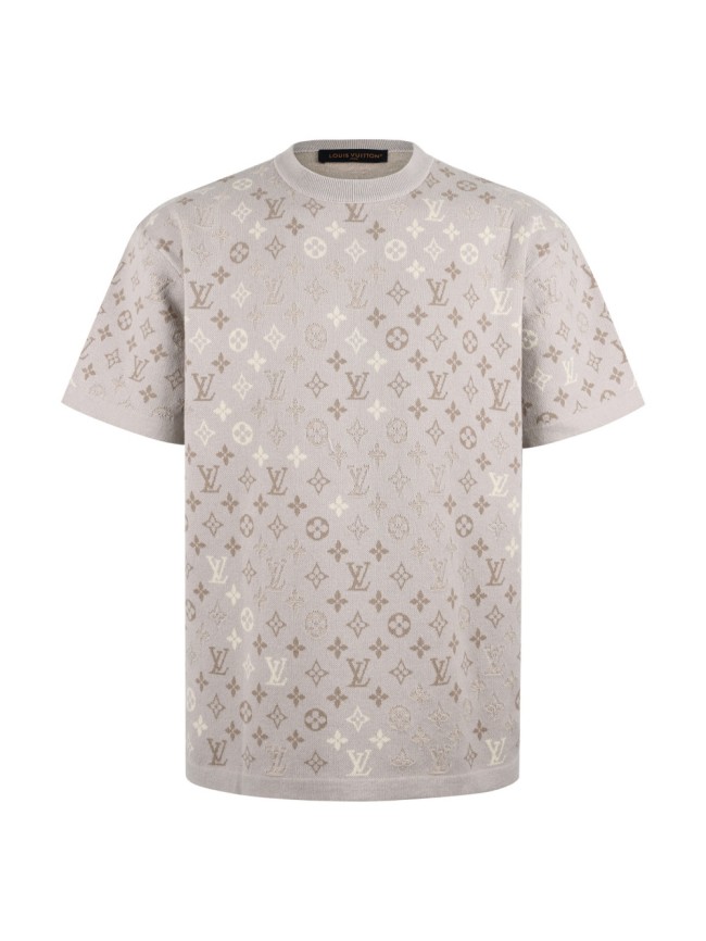 1:1 quality version Monogram Wool Jacquard Crew Neck Tee 28978909