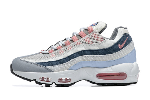 [plus-size shoes]Air Max 95 Grey Pink Blue Gradient  Air Cushion Casual Sneakers 29066632