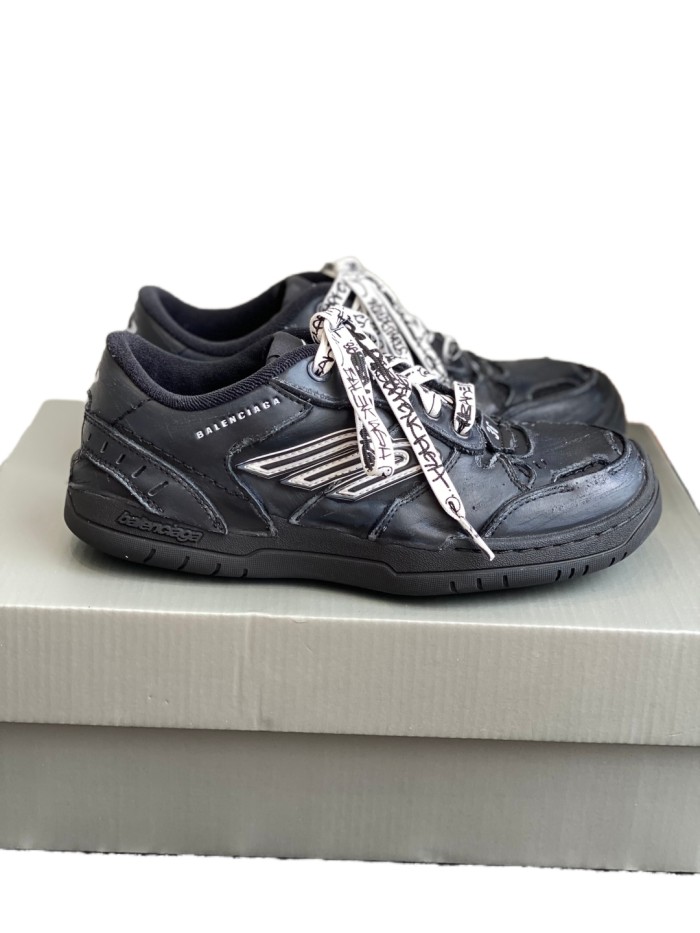 1:1 quality version Hamptons Worn-Out Two-Color Patchwork Shoes 6 colors 28431623