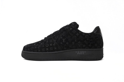 L x N  Air Force 1 Low All Black 1A9VD7