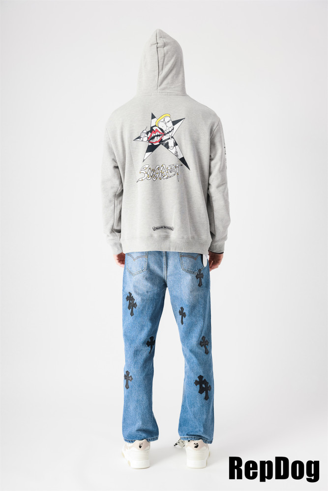 Matty boy star hoodie grey