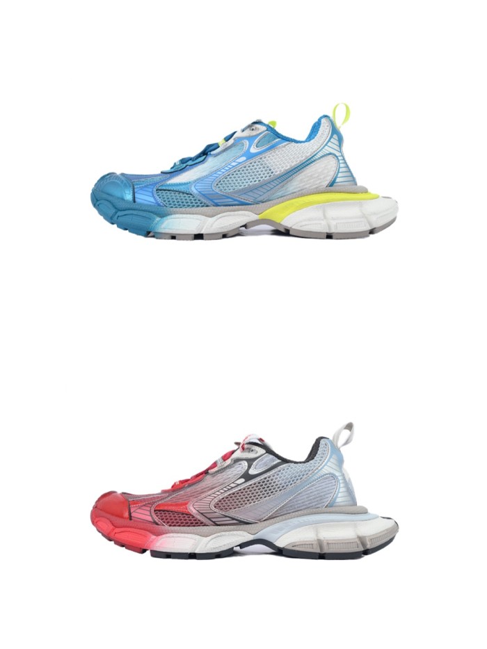 [plus-size shoes] 1:1 quality version 3XL Gradient Mesh Paneled Mid-top Chunky Sneakers 2 colors 28997843