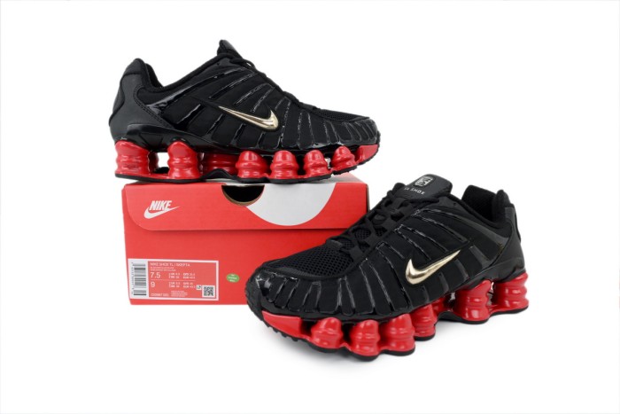 [plus-size shoes] 1:1 quality version Shox Tl Black Red Anti Slip Shock Absorption Running Shoes 28971912