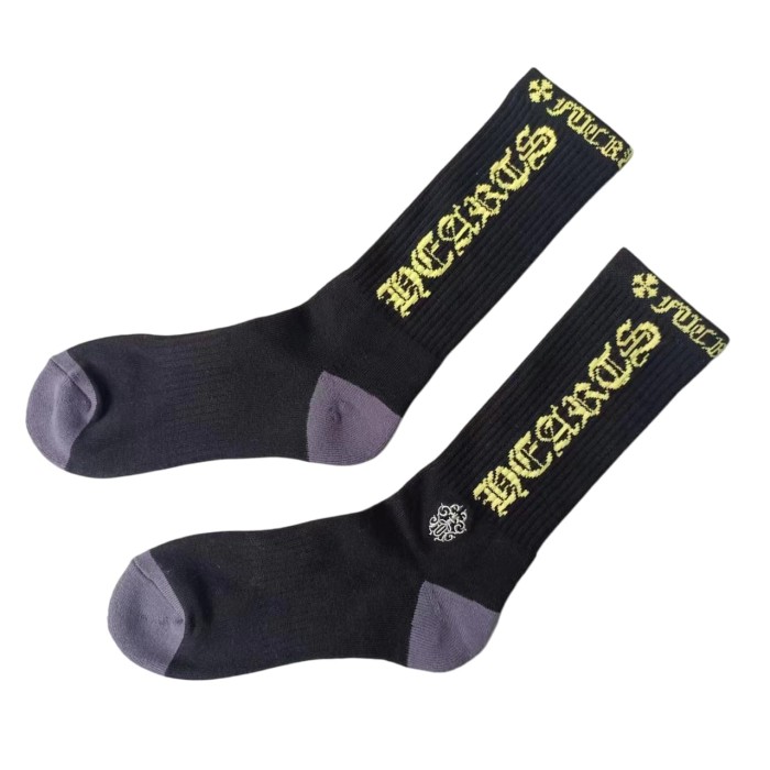 Sanskrit Stripe Graffiti Jacquard Crew Socks 33 colors 28887617