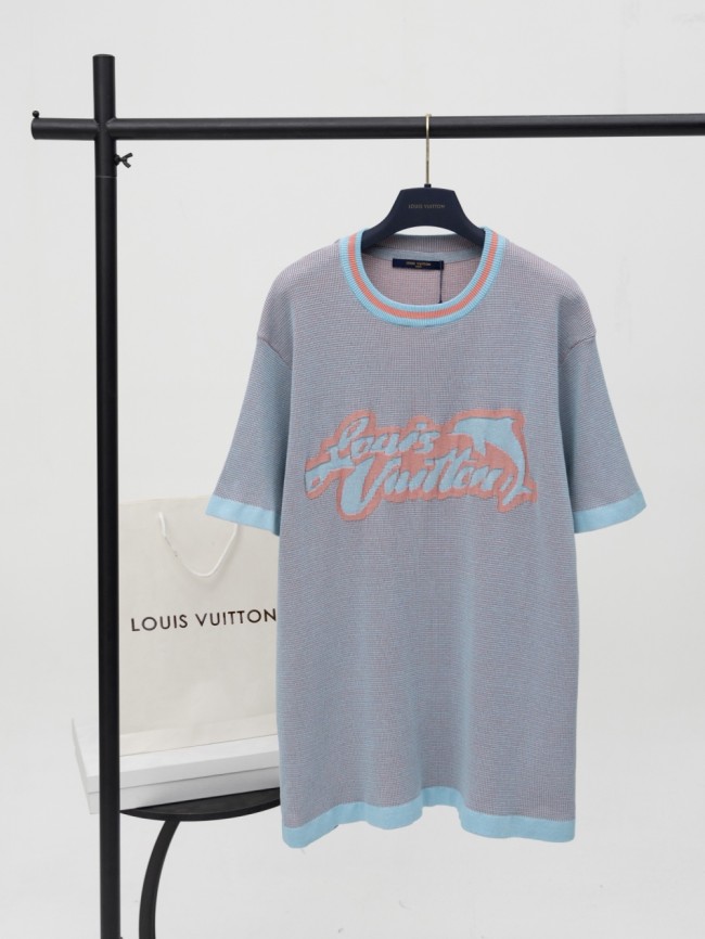 1:1 quality version 28296703 Dolphin Monogrammed Jacquard Knit T-shirt