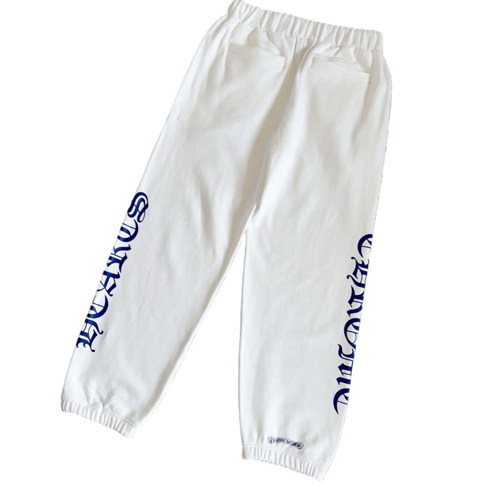 1:1 quality version Side blue Sanskrit letter printed fleece sweatpants 28751691