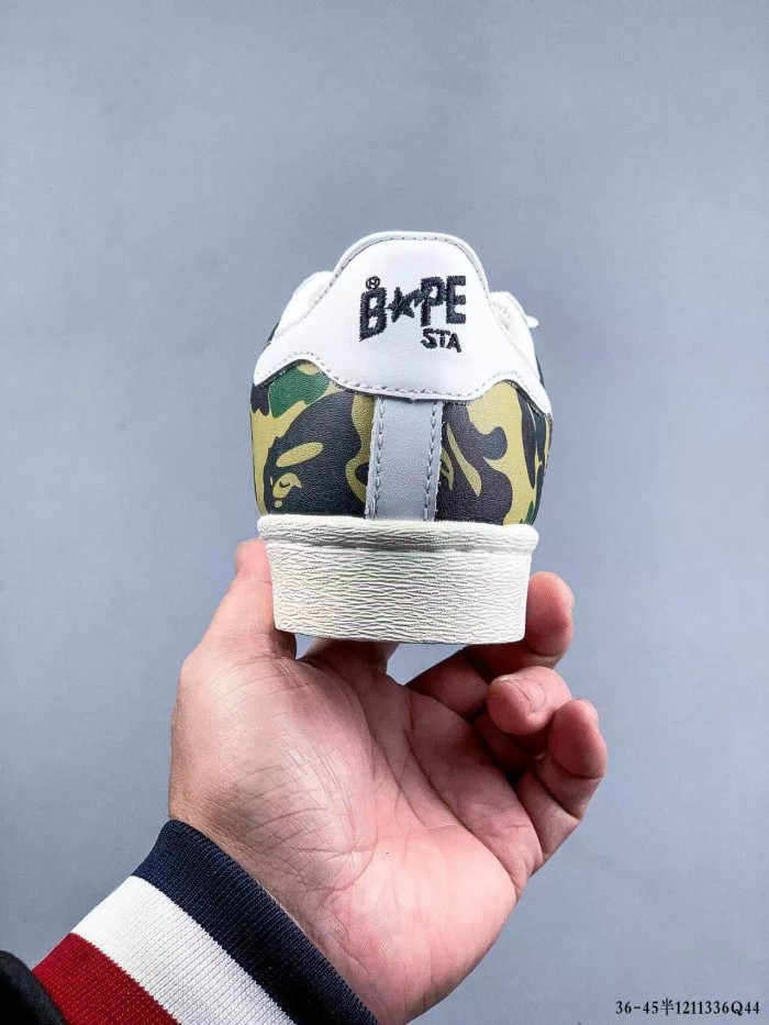 Adid@s Originals x B@PE Superstar 80s Green Camo Sneakers 28961234