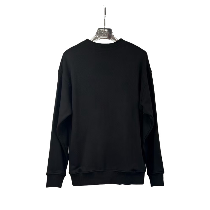 Double-Row Letter Print Crewneck Pullover Sweatshirt 2 colors 28495602