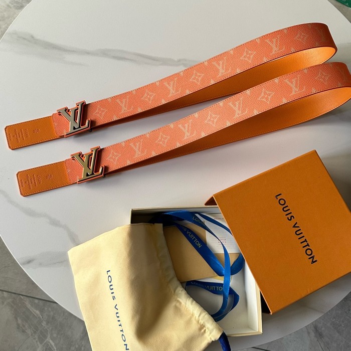 1:1 quality version 28197155 Two-Tone Monogrammed Buckle Belt 14 colors