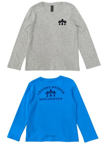 1:1 quality version Tokyo Paris Limited Embroidery Cross Flocked Cotton Long Sleeve T-Shirt 2 colors 29093461