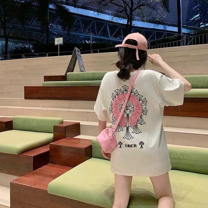 1:1 quality version Cream White Heart Cross Red Horseshoe T-Shirt 29093498