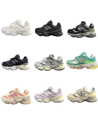 9060 Suede & Mesh Suede Elastic Lace Dad Sneakers for Kids 9 colors 29011762