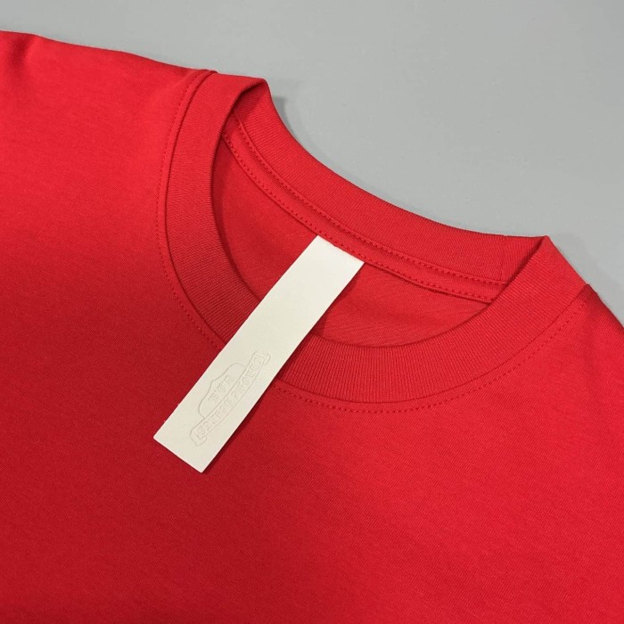 1:1 quality version Matty Boy Arrow & Face Print Red Cotton Pocket T-Shirt 29093609