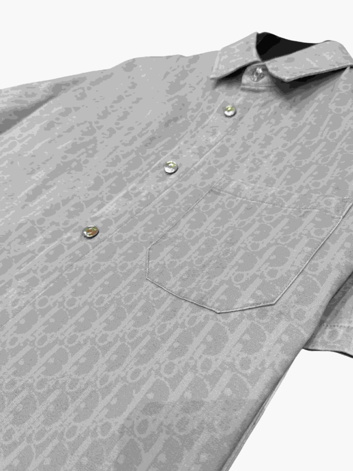 1:1 quality version All-Over Print Cotton Lapel shirt & shorts set 28961254
