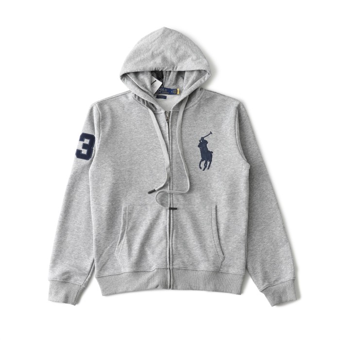 Embroidered Big Horse Knit Hoodie 4 colors 28576595