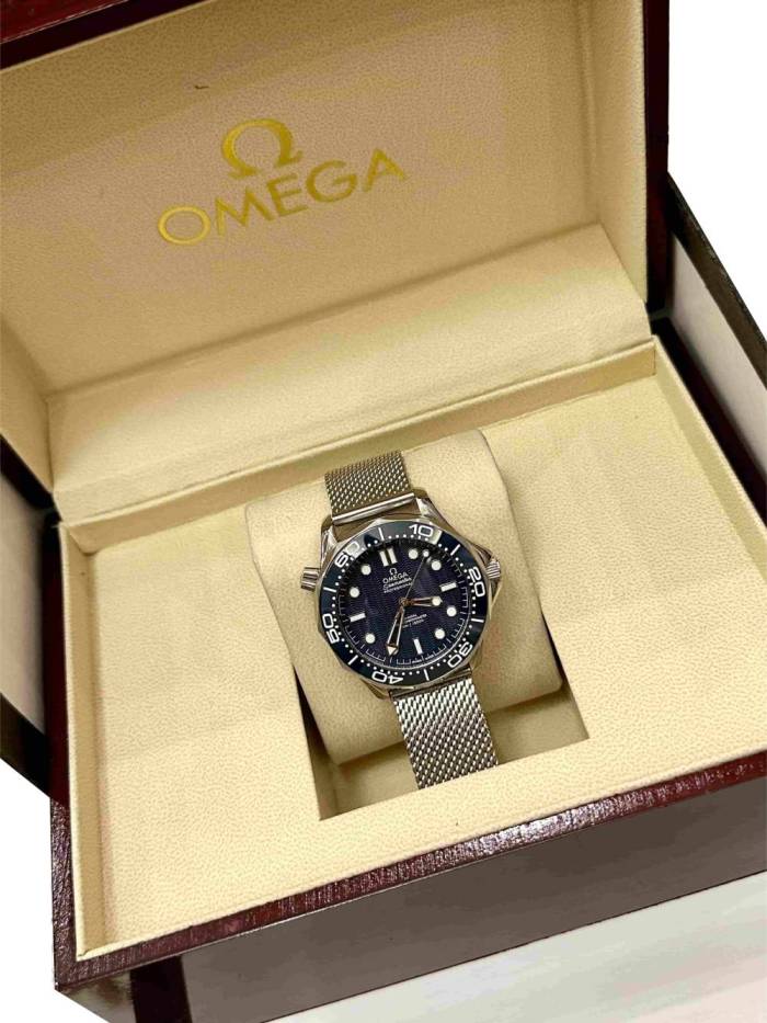 Seamaster Series Dark Blue Large Wave Dial Mechanical Movement Watch【Dial diameter：40mm】28841675