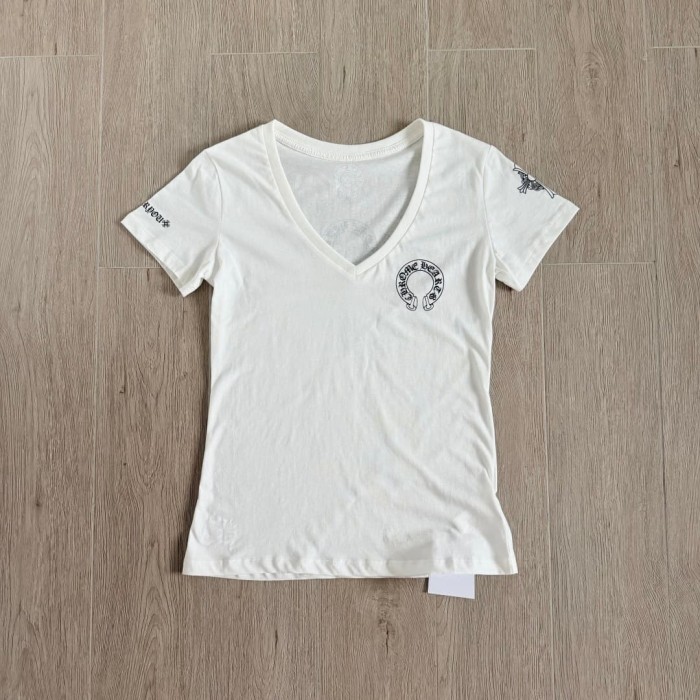 1:1 quality version Three Elements Print V-Neck Tee for girls 2 colors 29033515