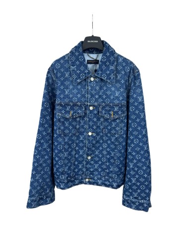 1:1 quality version Full Print Embroidered Denim Jacket 28687457