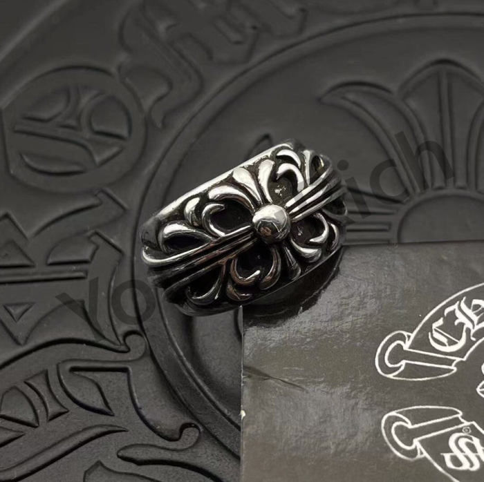 CH Vintage Cross Cross Flower Tomb Sword Hexagram Ring 26 colors