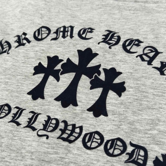 1:1 quality version Tokyo Paris Limited Embroidery Cross Flocked Cotton Long Sleeve T-Shirt 2 colors 29093461