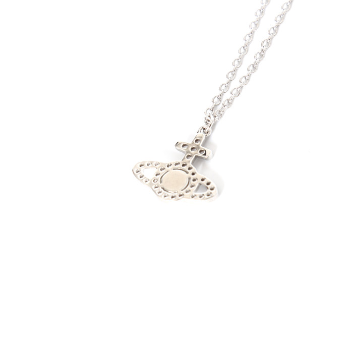 Cross Line Pearl Full Diamond Necklace 28659495