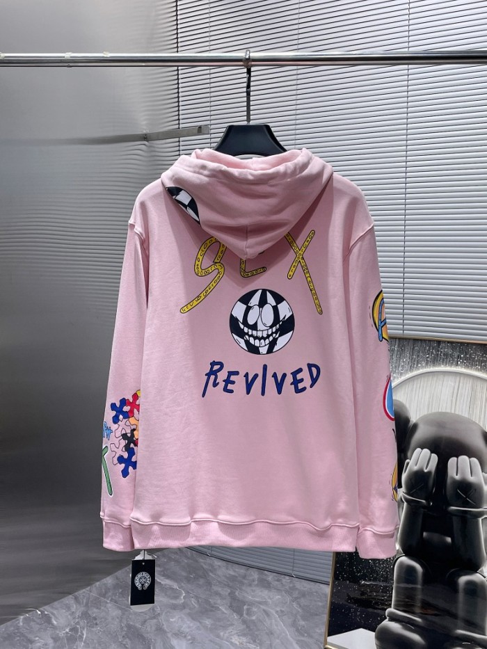 Hand Painted Graffiti Hooded Sweatshirt
