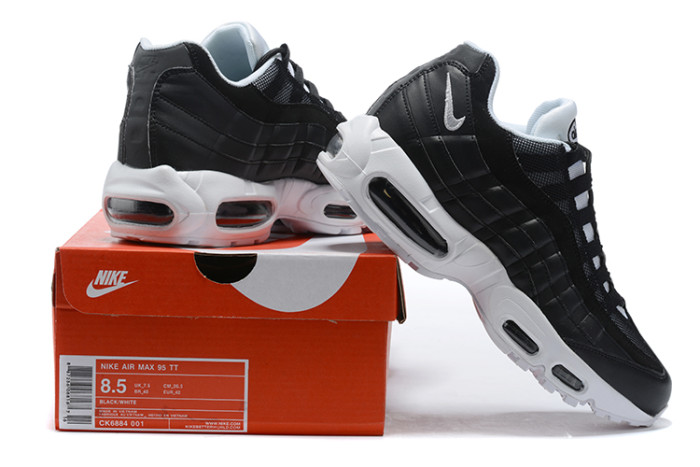 [plus-size shoes]Air Max 95 Black Retro Breathable Mesh Streetwear Running Shoes 29065874