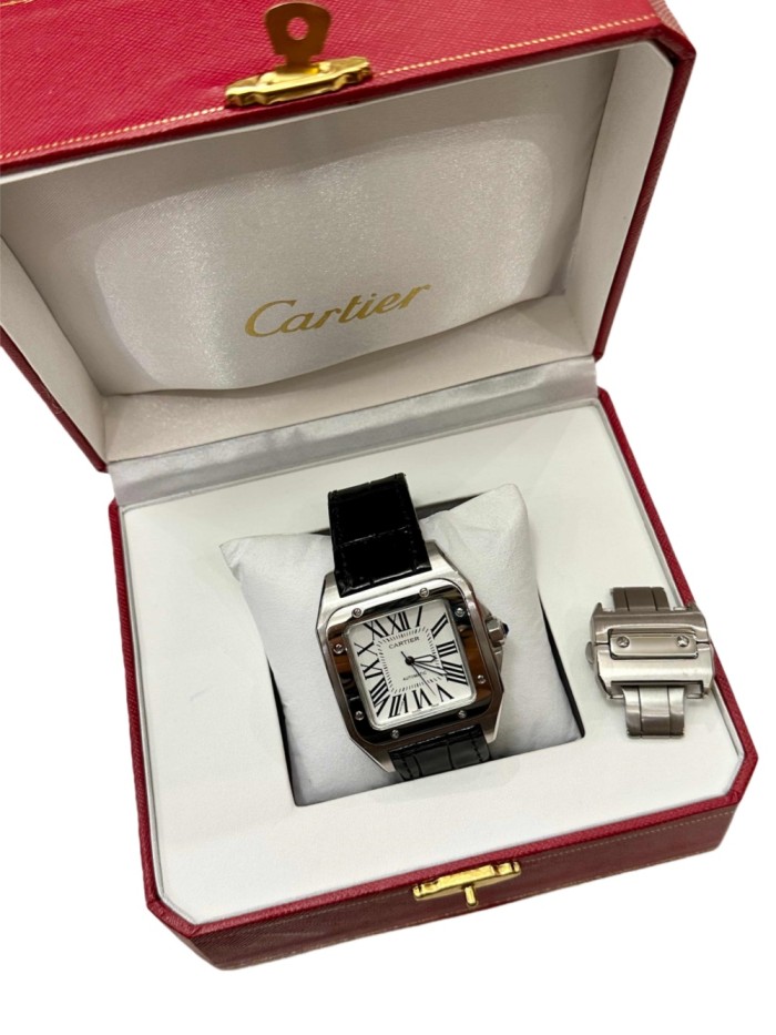 Crystal Glass and Mechanical Movement Santos Watch【Dial diameter：42mm 】28764930